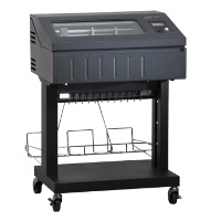 P8P10-1162-020 -  - Printronix P8010 Open Pedestal 1000LPM Line Printer – VGL/PGL/LP+/LG – Serial/USB/Parallel – Black Back Forms Sensing – Low Tray